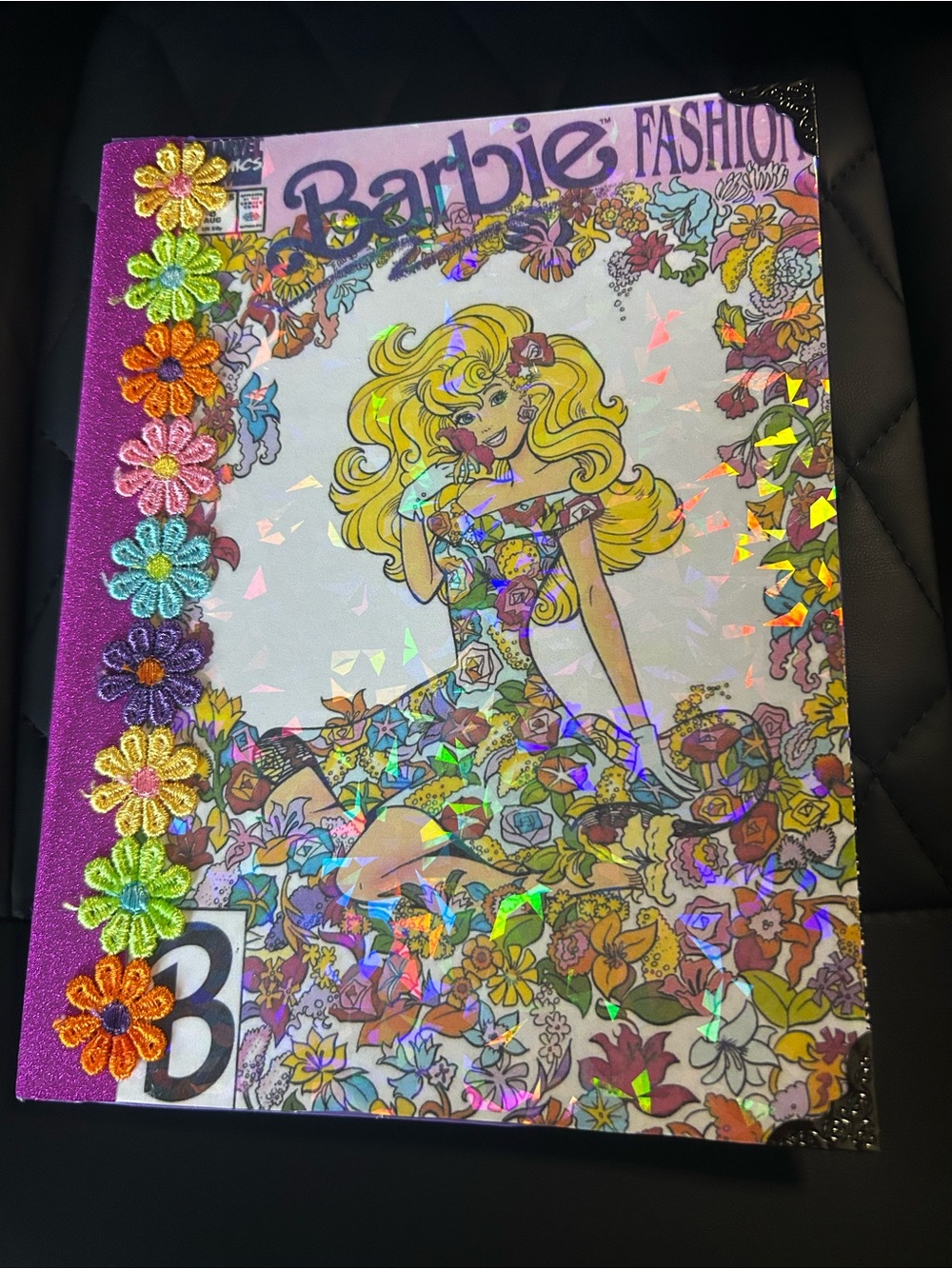Barbie Floral Holographic journal